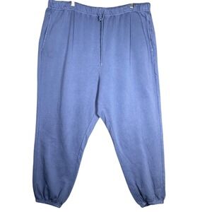Old Navy Blue Jogger Sweatpants Elastic Waist Drawstring Size 3X